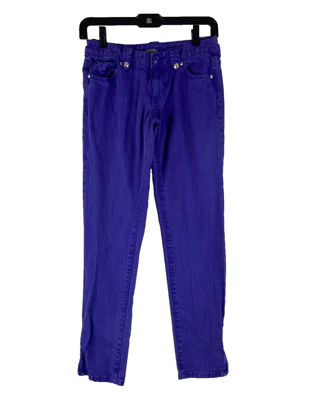 Armani Exchange Women Size 2 Purple Jeans Low Rise Skinny Ankle Zipper